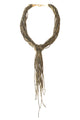 Extra Long necklace beads | Grey