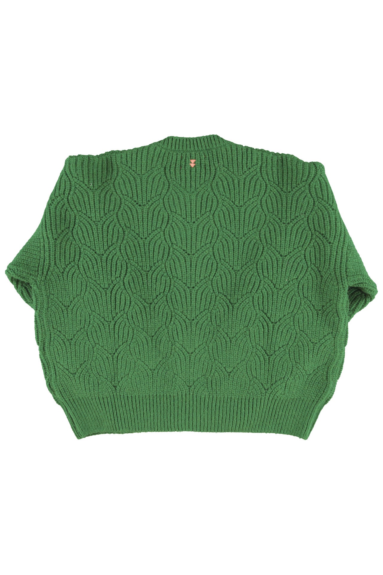 Knitted soft cardigan | Green