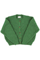 Knitted soft cardigan | Green