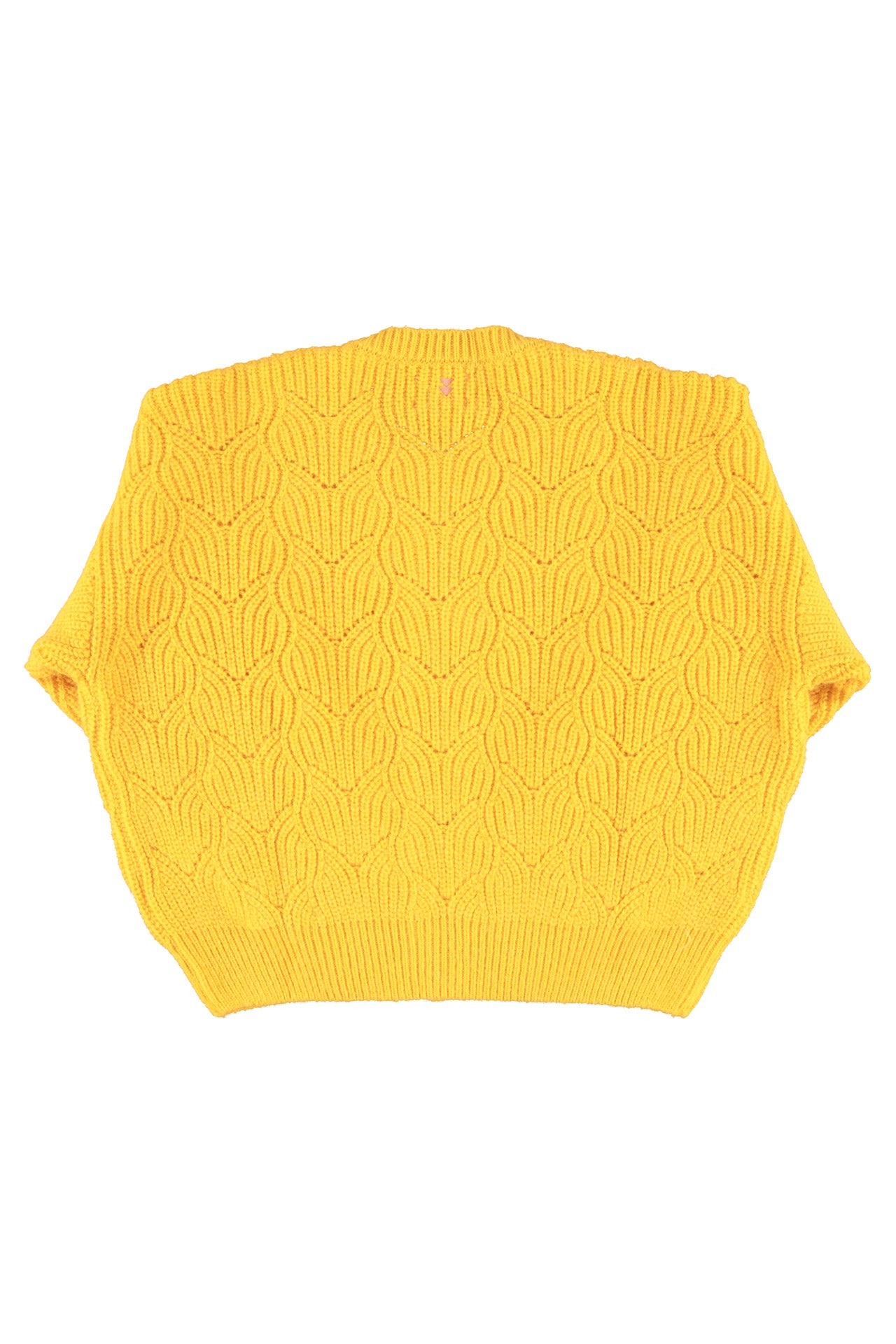 Knitted soft cardigan | Yellow