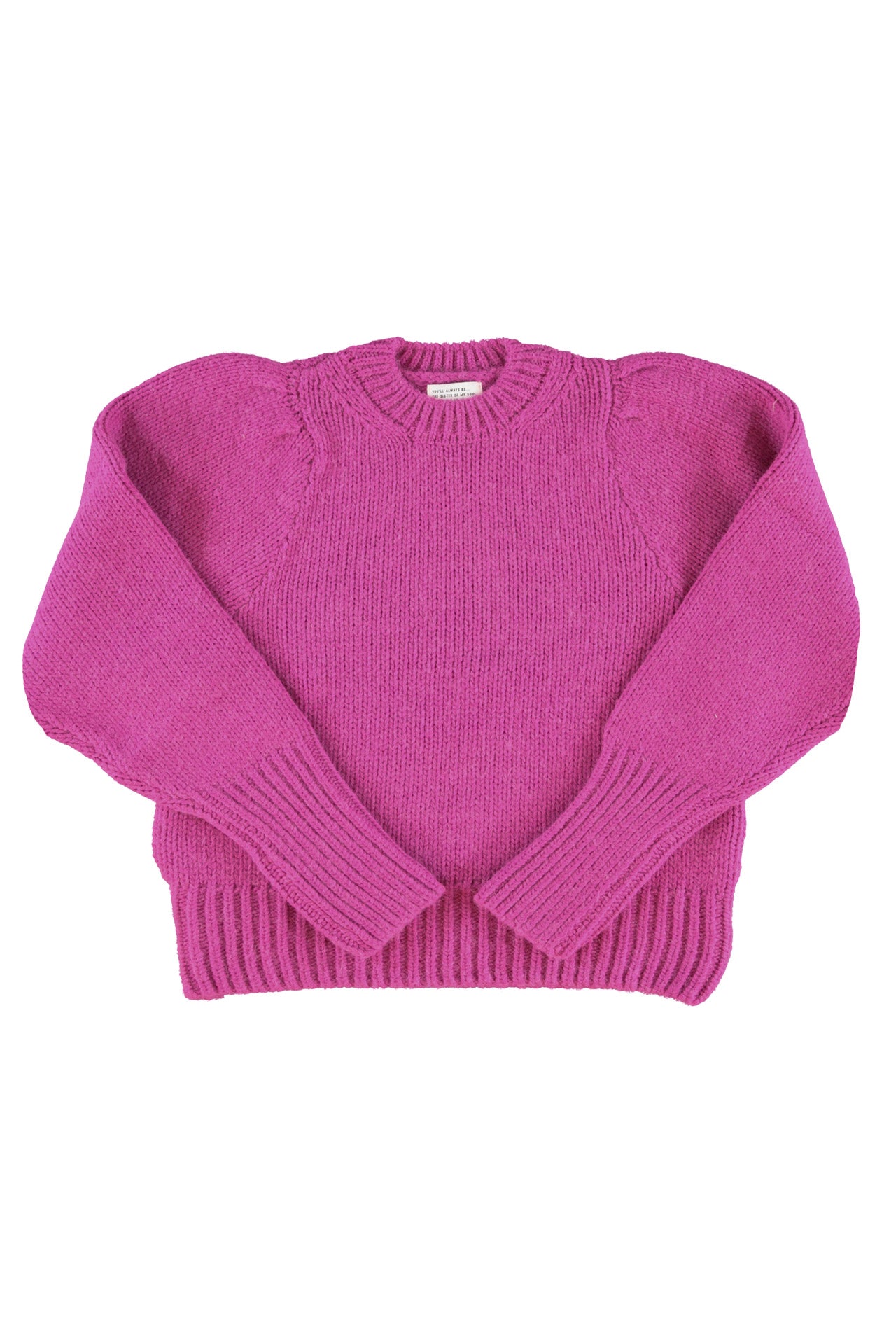 Knitted soft sweater | Fuschia