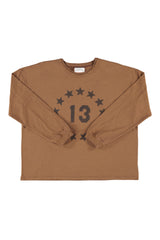 Long sleeve | Brown w/ "13" print