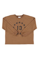 Long sleeve | Brown w/ "13" print