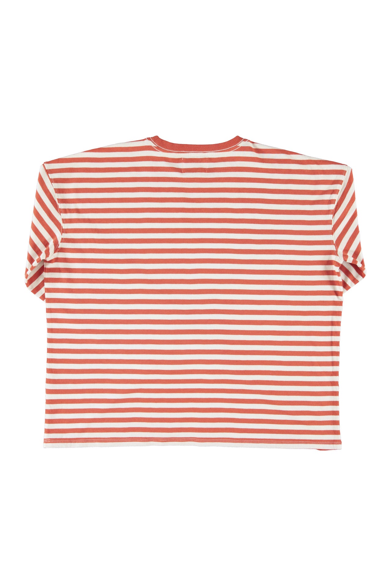 Long sleeve  | Red & ecru stripes