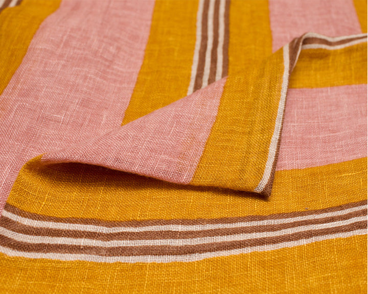 Scarf/Pareo | Mustard Stripes