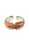 Bracelet | Pink leather w/ golden beads