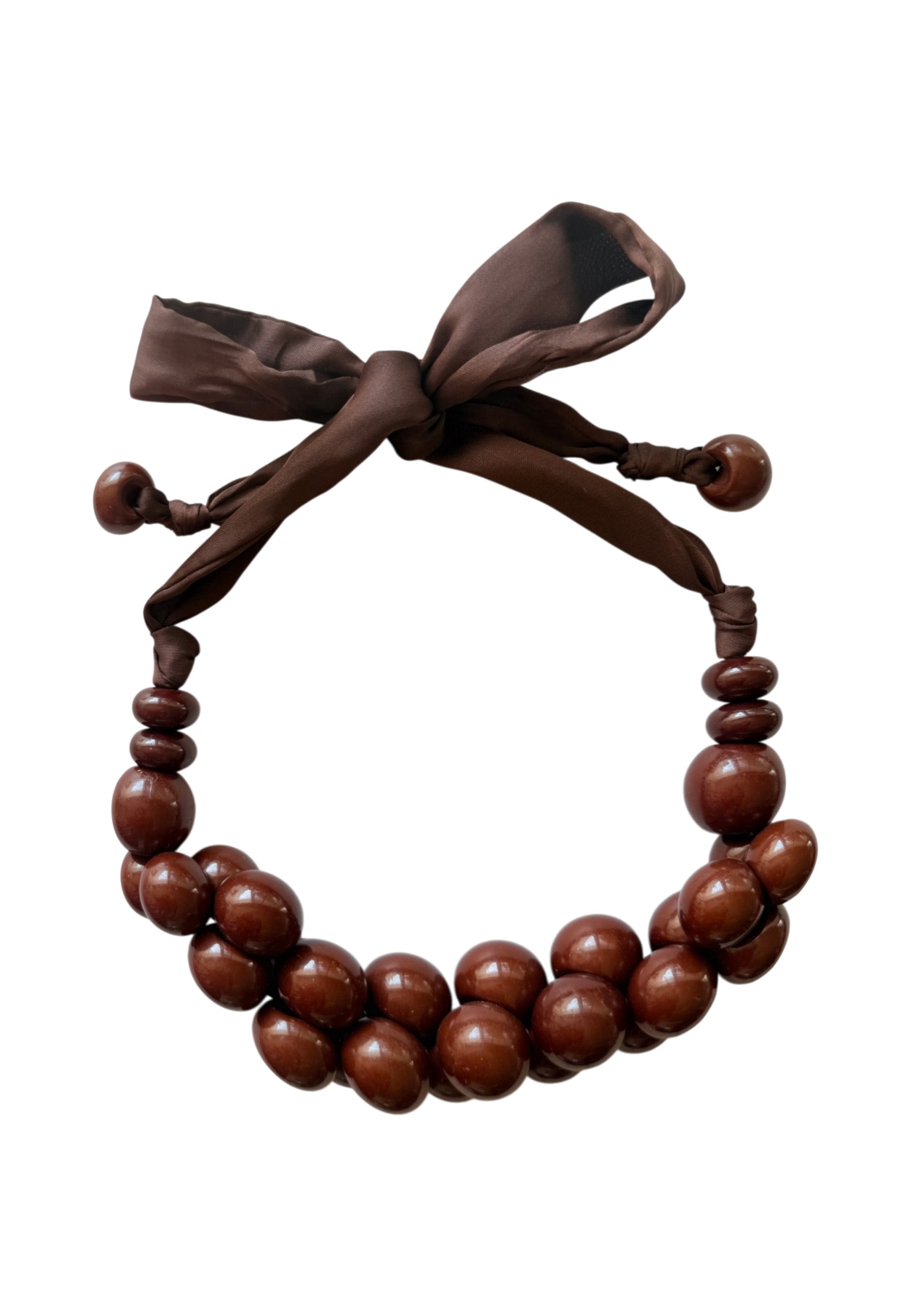 Brown Beaded Necklace