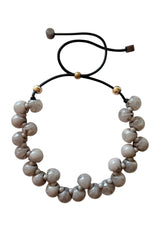 Grey Sphere Necklace
