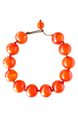 Orange Balls Necklace
