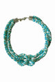 Necklace Knot, Turquoise beads