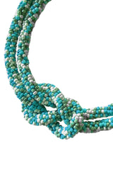 Necklace Knot, Turquoise beads