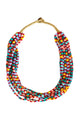 Necklace Multi Glass Beads, Multicolor