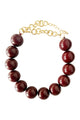 Necklace Balls |  Bordeaux
