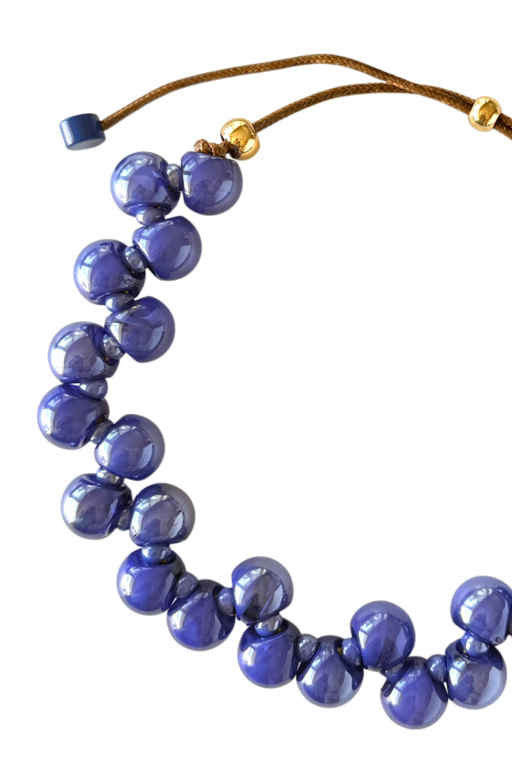 Navy Blue Sphere Necklace
