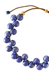 Navy Blue Sphere Necklace