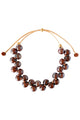 Brown Glossy Sphere Necklace