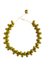 Olive Green Little Drop Bead Necklace