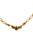 Necklace eagle | golden chain, black stone