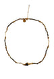 Fish Charm Beaded Necklace | Black