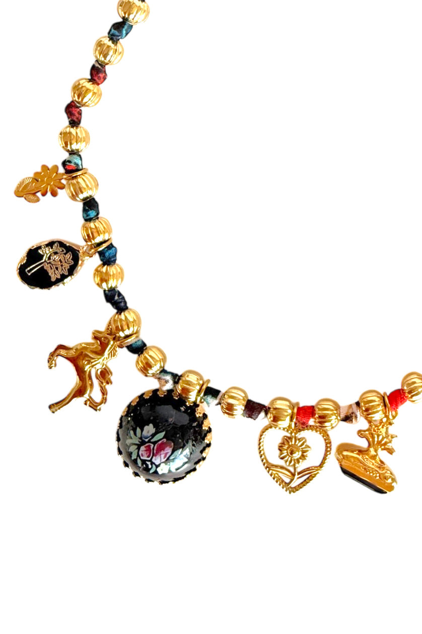 Necklace Cord | Multi Pendants Flower