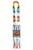 Necklace glass beads | Pendant w/ buttons blue