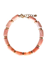 Necklace Light Pink Marble