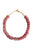 Necklace Stone Beans, Pink