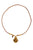 Necklace thin cord | purple & golden
