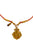 Necklace thin cord | red & golden