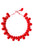 Necklace Drop Beads | Red
