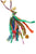 Long Necklace w/ Fabric tassels & Pendants