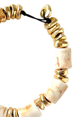 Necklace Marble & Golden
