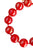 Necklace Balls, Shiny Red