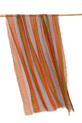 Scarf/Pareo | Orange Stripes