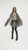Sleeveless t-shirt w/ ruffled collar | Light green w/ "double trouble" print