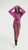Trousers | Bordeaux w/ multicolor flowers