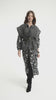 Waistcoat | Washed black denim w/ animal print