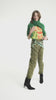 Sleeveless t-shirt w/ round neck | Lime w/ "call 911" print
