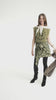 Sleeveless t-shirt w/ round neck | Army green w/ "13" print