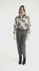 Knitted soft sweater | Ecru w/ flowers