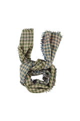 Scarf | Green & blue checkered