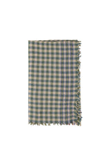 Scarf | Green & blue checkered