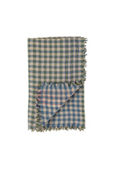 Scarf | Green & blue checkered