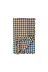 Scarf | Green & blue checkered