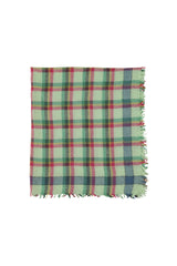 Scarf | Light green checkered