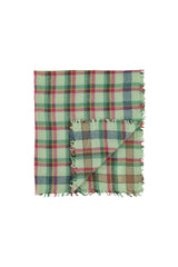 Scarf | Light green checkered