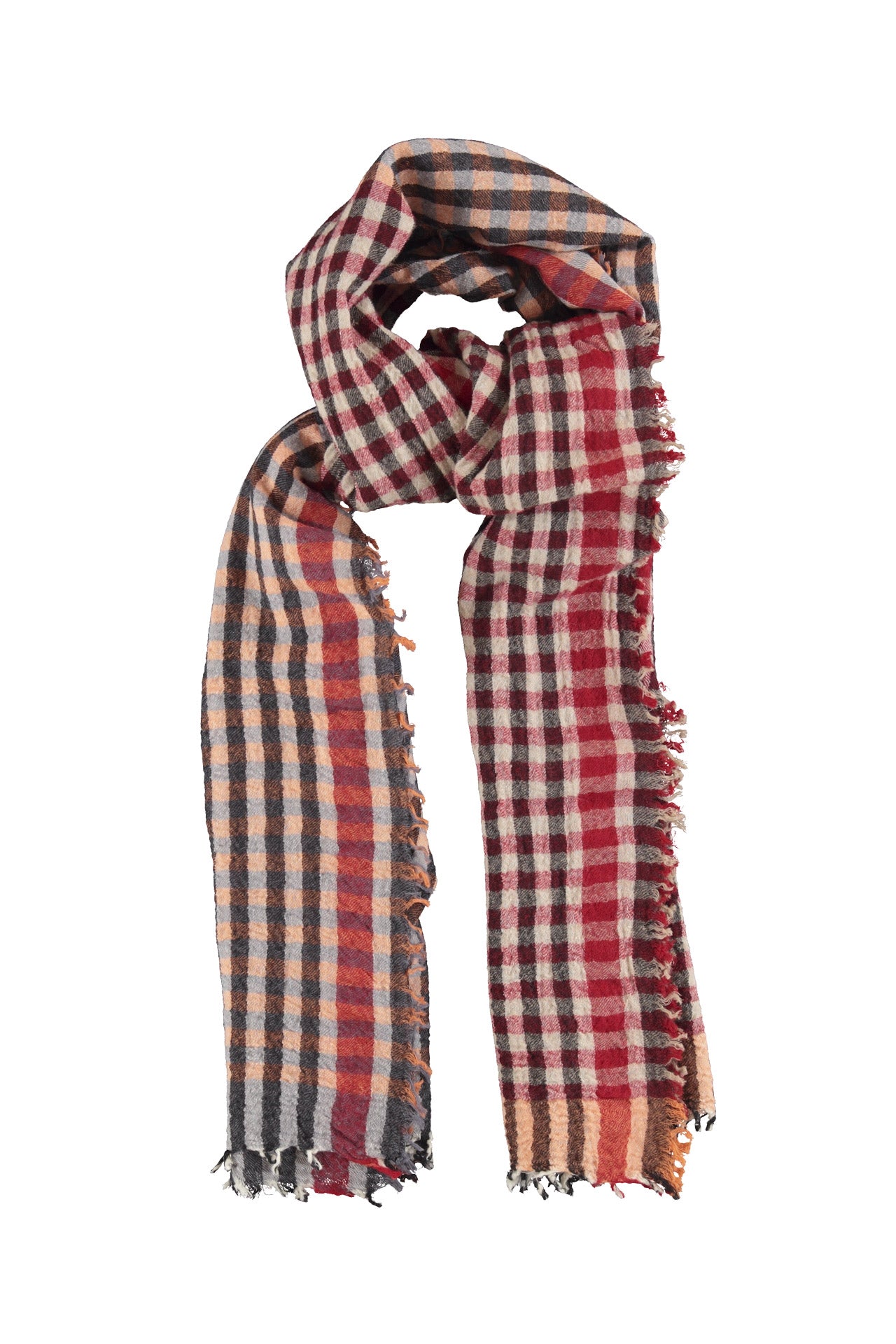 Scarf | Red & black checkered