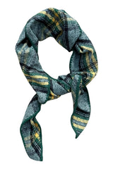 XL Triangular Wrap | Green plaid