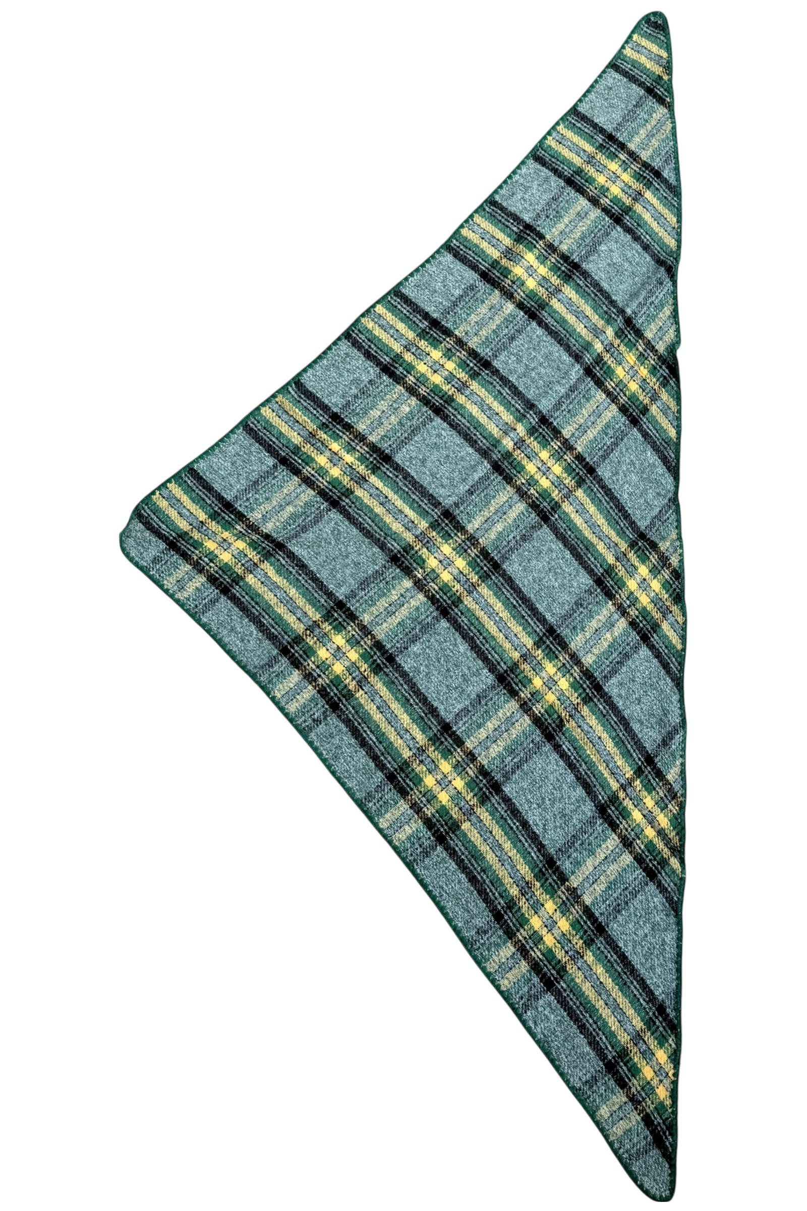 XL Triangular Wrap | Green plaid