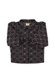 Jacquard shirt/jacket | Black w/ floral checkered